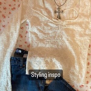 blue flared jeans y2k